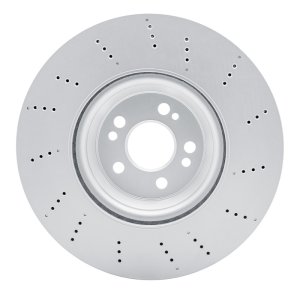 Mercedes-Benz GLE350 Brake Rotor (1) - Front - R1 Concepts - Drilled Carbon Alloy GeoMET - `20-`23